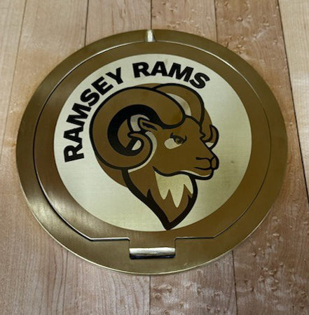 Bison Engraving for VB23 Volleyball Floor Socket Cover