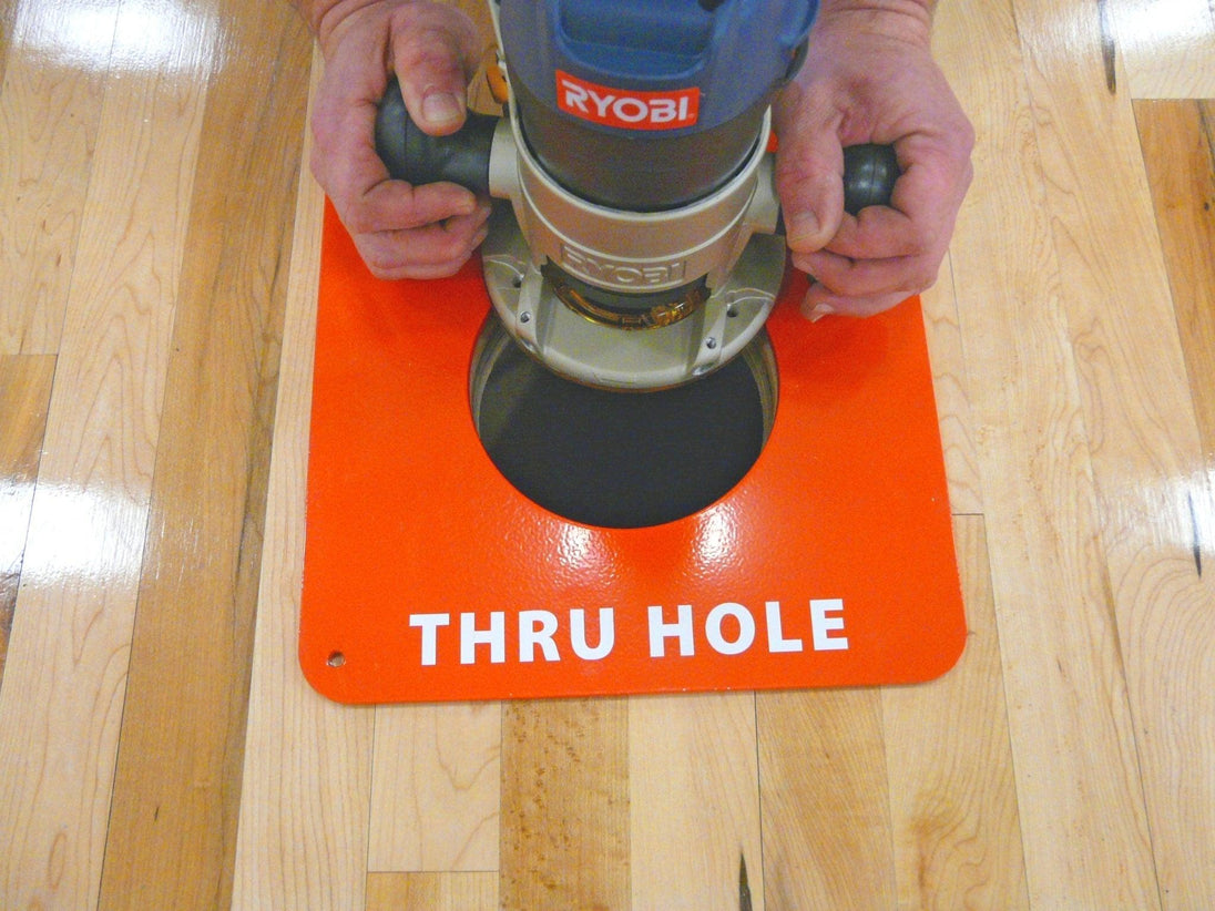 Bison Hinged Brass Floor Plate Installation Kit