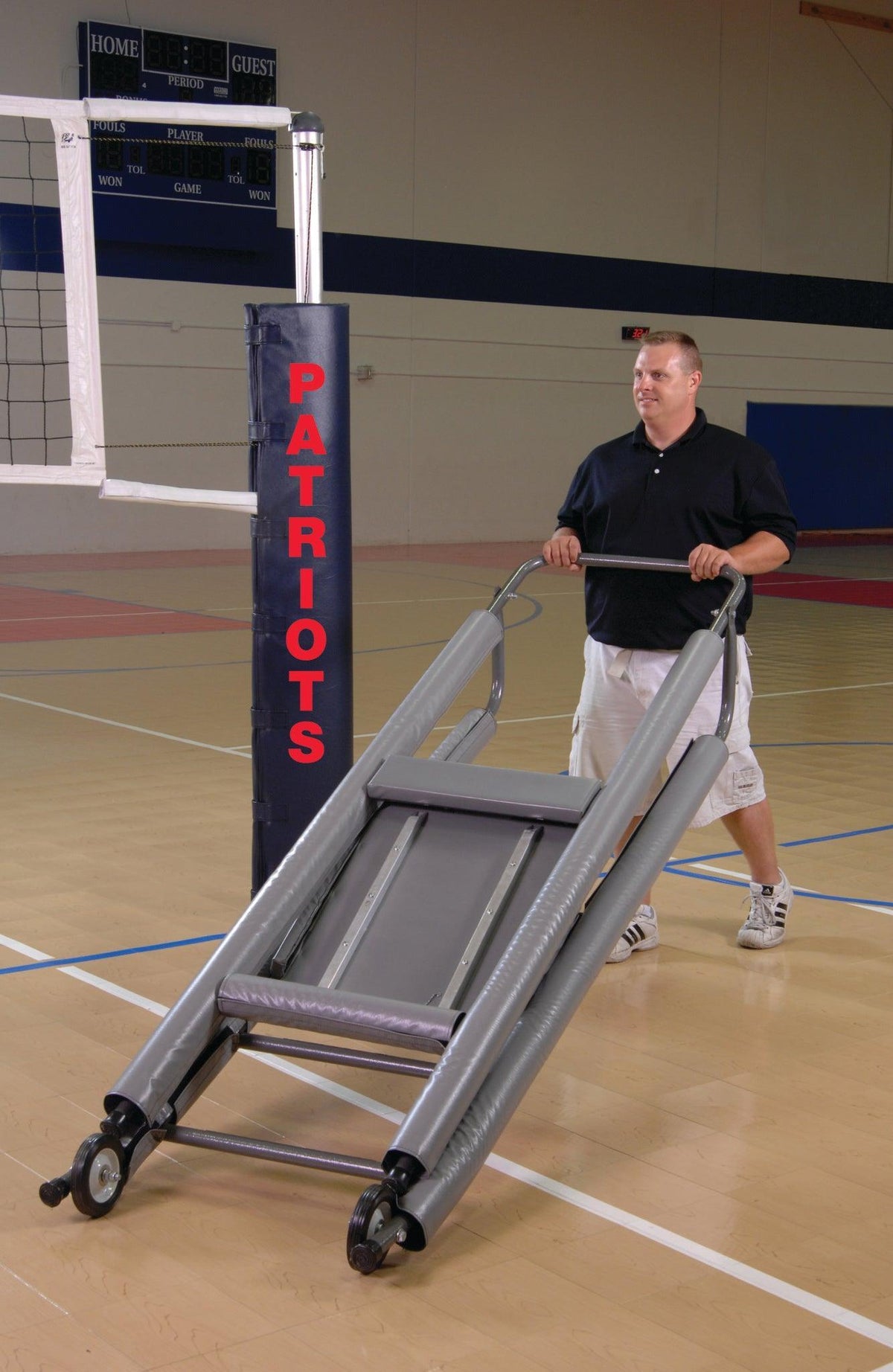 Bison Folding Padded Volleyball Officials Platform with Padding