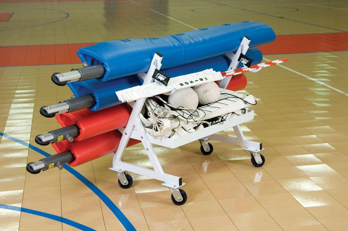 Bison Volleyball Four Post Transport Cart