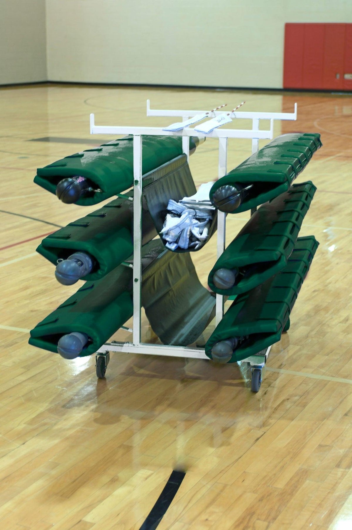 Bison Six Post Deluxe Volleyball Cart