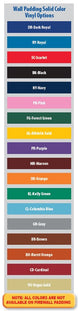 Bison Protector™ Solid Color Flange Mount Wall Padding 2' x 6' Panel