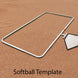 JayPro Sports Batter's Box Template - Adjustable