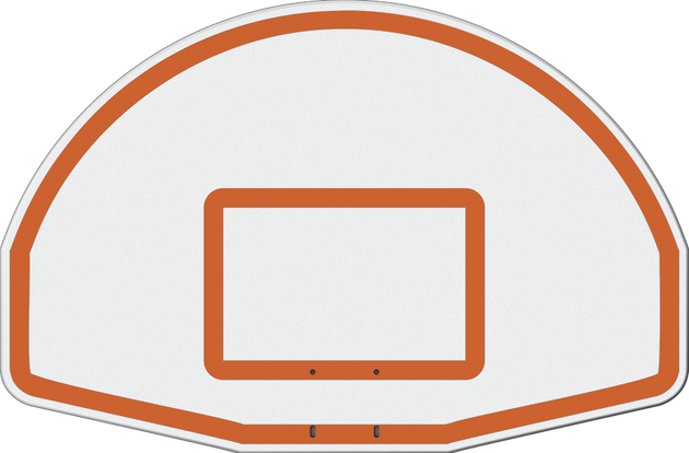 455-FABT-SR - Basketball System - Gooseneck (3-1/2 in. Pole with 36 in. Offset) - 54 in. Aluminum Fan - Single Rim Goal (Galvanized) - Image 2