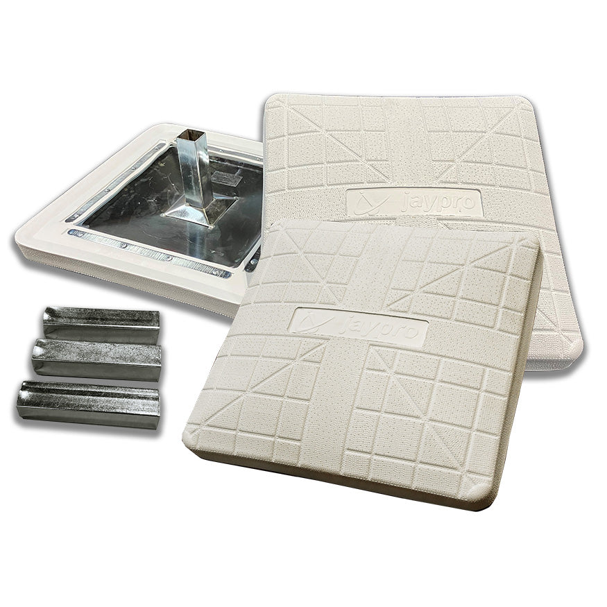 JayPro Sports Baseball Base Set - Pro-Style Hollywood (18 in.L x 18 in.W x 3 in.H) (Set of 3) (White)