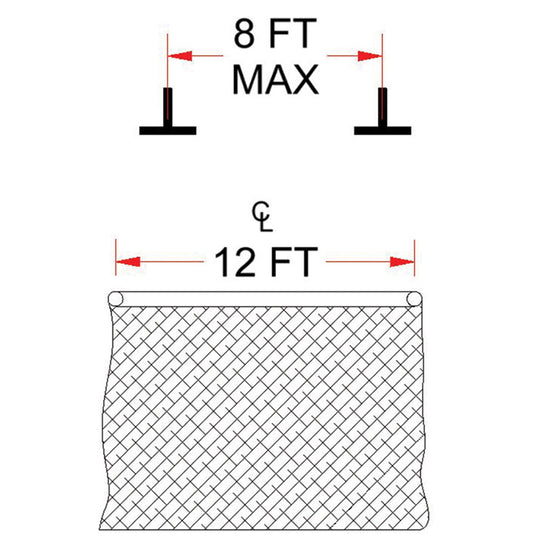 BBC-PARKITA - Ceiling Mounting Kit - Parallel - Spanning 8 ft. On Center or Less - Image 1