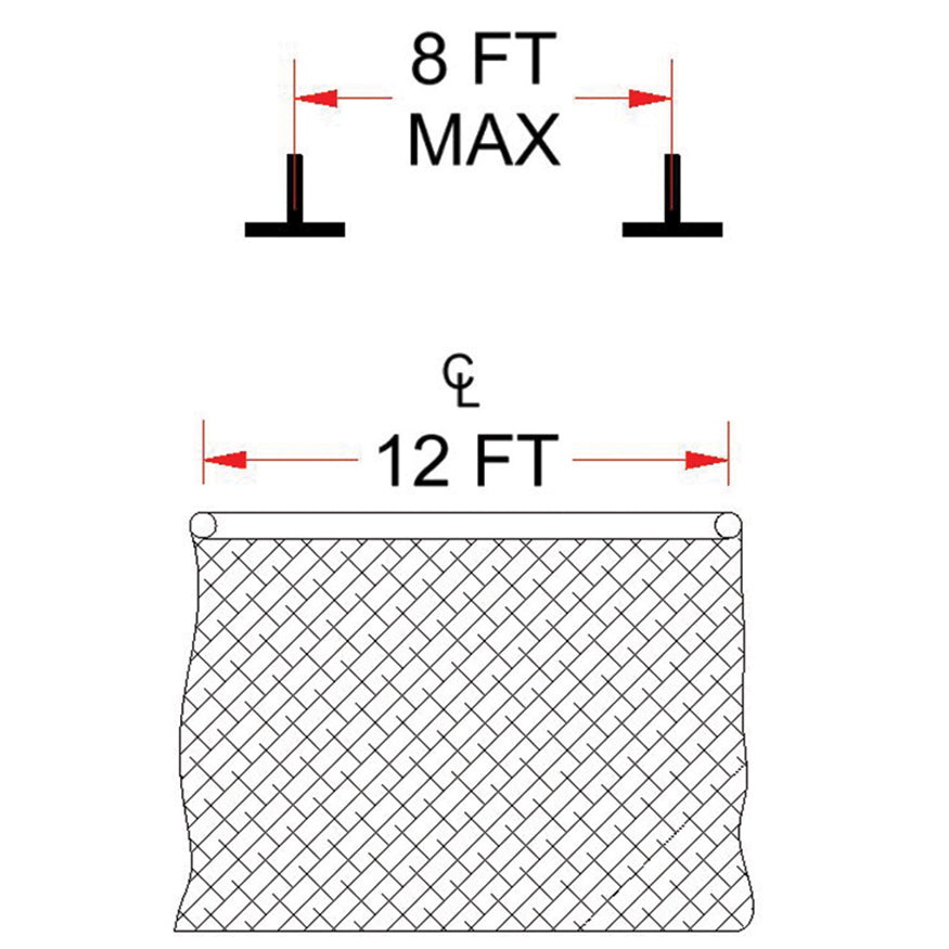 BBC-PARKITA - Ceiling Mounting Kit - Parallel - Spanning 8 ft. On Center or Less - Image 1