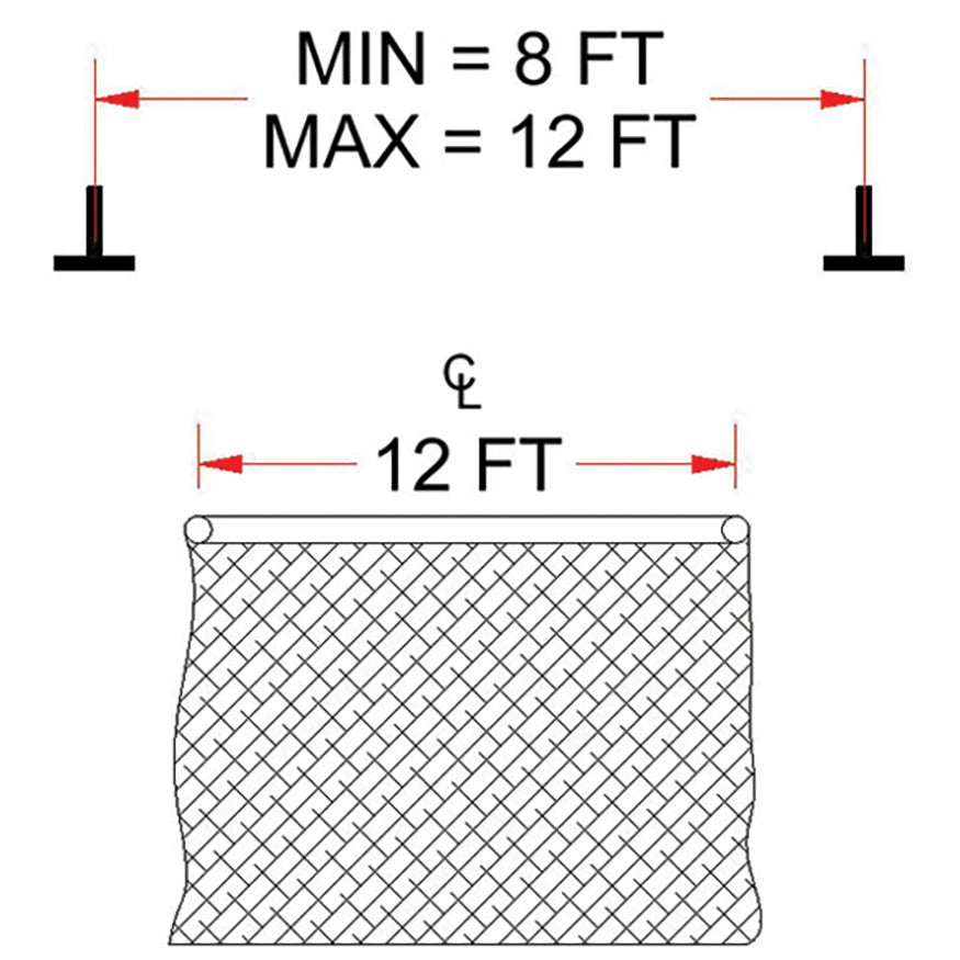 BBC-PARKITB - Ceiling Mounting Kit - Parallel - Spanning 8 ft. to 12 ft. On Center - Image 1