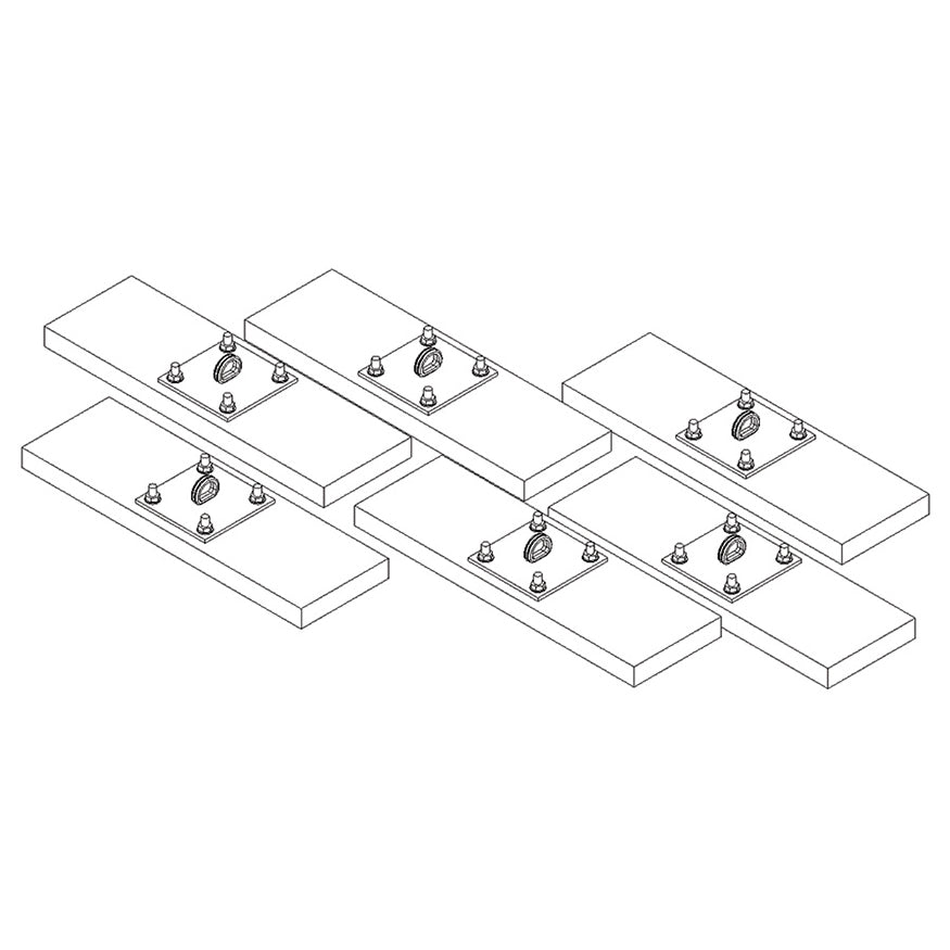 BBC-WLKT - Wall Mounting Kit for Gymnasium Installations - Image 1