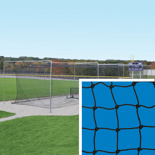 BBCC-7012 - Batting Tunnel Net - #24 - 2mm Poly Fiber Net - 1-3/4 in. Square Mesh  (70 ft.L x 12 ft.W x 12 ft.H) - Image 1