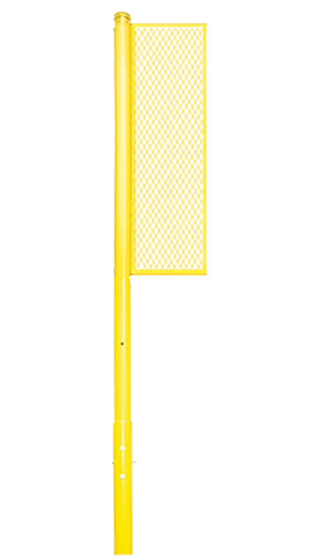 JayPro Sports Foul Poles - Collegiate (15 ft.) - Baseball/Softball (Semi-Permanent)  (Yellow)