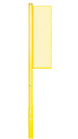JayPro Sports Foul Poles - Collegiate (15 ft.) - Baseball/Softball (Semi-Permanent)  (Yellow)