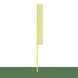 BBCFP-20 - Foul Poles - Collegiate (20 ft.) - Baseball/Softball (Semi-Permanent) (Yellow) - Image 1