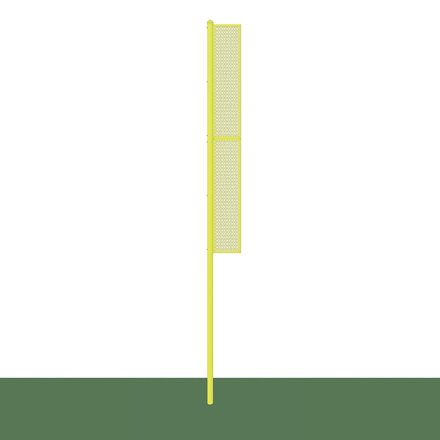 BBCFP-20 - Foul Poles - Collegiate (20 ft.) - Baseball/Softball (Semi-Permanent) (Yellow) - Image 1