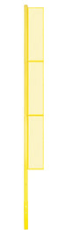 BBCFP-30 - Foul Poles - Collegiate (30 ft.) - Baseball/Softball (Semi-Permanent) (Yellow) - Image 2