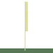 BBCFP-30 - Foul Poles - Collegiate (30 ft.) - Baseball/Softball (Semi-Permanent) (Yellow) - Image 1