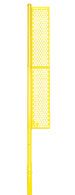 BBFP-20SM - Foul Poles - Professional (20 ft.) - Baseball (Surface Mount) (Yellow) - Image 2
