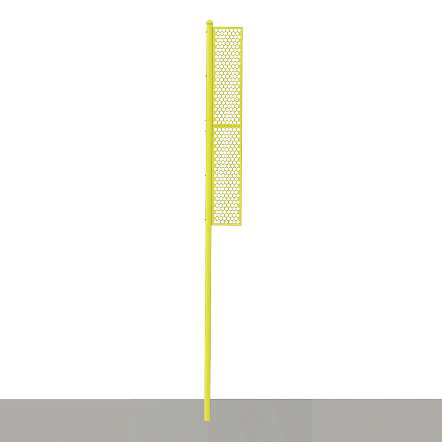 BBFP-20 - Foul Poles - Professional (20 ft.) - Baseball (Semi-Permanent) (Yellow) - Image 1