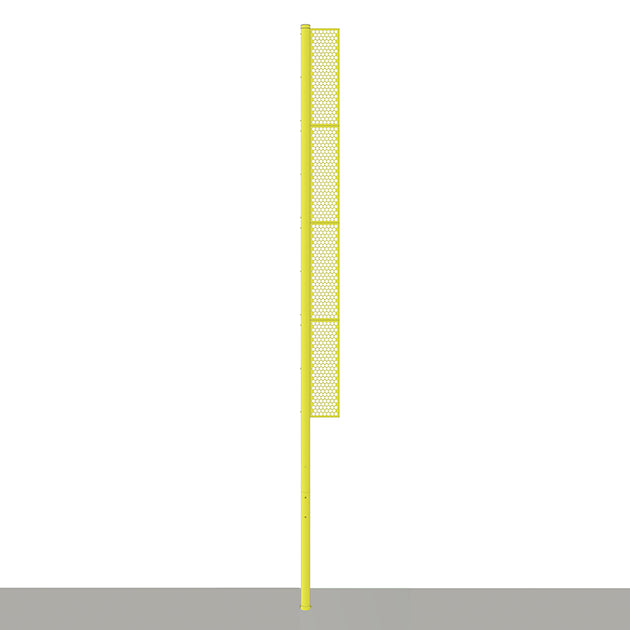 BBFP-30 - Foul Poles - Professional (30 ft.) - Baseball (Semi-Permanent) (Yellow) - Image 1