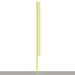 BBFP-40SM - Foul Poles - Professional (40 ft.) - Baseball (Surface Mount) (Yellow) - Image 1