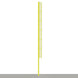 BBFP-40SM - Foul Poles - Professional (40 ft.) - Baseball (Surface Mount) (Yellow) - Image 1