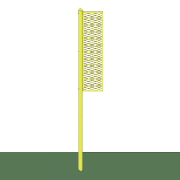BBSBFP-12 - Foul Poles - Collegiate (12 ft.) - Baseball/Softball (Semi-Permanent) (Yellow) - Image 1