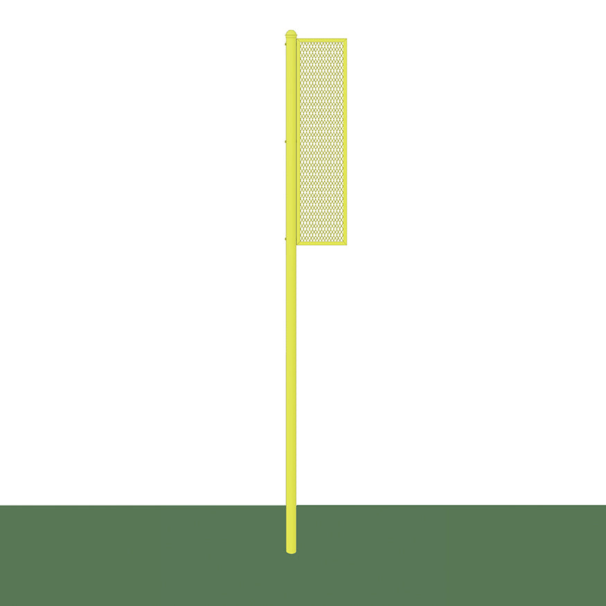 JayPro Sports Foul Poles - Collegiate (15 ft.) - Baseball/Softball (Semi-Permanent)  (Yellow)