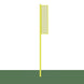 JayPro Sports Foul Poles - Collegiate (15 ft.) - Baseball/Softball (Semi-Permanent)  (Yellow)