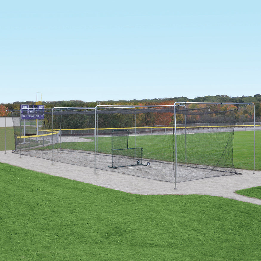 JayPro Sports Batting Tunnel Frame - Single (55 ft.) - Semi-Permanent (Outdoor)