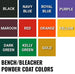 JayPro Sports Player Bench - 15 ft. - In-Ground  (Powder Coated)