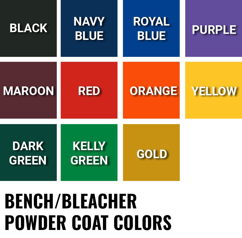 JayPro Sports Player Bench - 15 ft. - Portable  (Powder Coated)