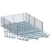 JayPro Sports Bleacher - 15 ft. (10 Row - Single Foot Plank with Guard Rail) - Enclosed