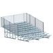 JayPro Sports Bleacher - 15 ft. (10 Row - Single Foot Plank with Guard Rail) - Enclosed