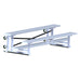 JayPro Sports Bleacher - 7-1/2 ft. (2 Row - Single Foot Plank) - Tip & Roll