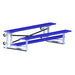 JayPro Sports Bleacher - 7-1/2 ft. (2 Row - Single Foot Plank) - Tip & Roll  (Powder Coated)