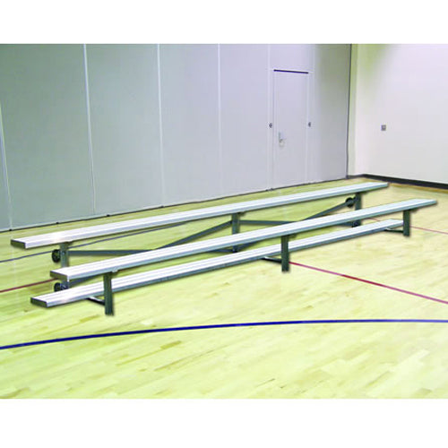 JayPro Sports Bleacher - 15 ft. (2 Row - Single Foot Plank) - Tip & Roll