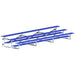 JayPro Sports Bleacher - 21 ft. (3 Row - Single Foot Plank) - Tip & Roll  (Powder Coated)