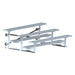 JayPro Sports Bleacher - 7-1/2 ft. (3 Row - Single Foot Plank) - Tip & Roll