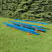 JayPro Sports Bleacher - 15 ft. (3 Row - Single Foot Plank) - All Aluminum  (Powder Coated)