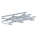 JayPro Sports Bleacher - 15 ft. (3 Row - Single Foot Plank)  -Tip & Roll