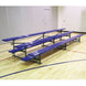 JayPro Sports Bleacher - 15 ft. (3 Row - Single Foot Plank)  - Tip & Roll  (Powder Coated)