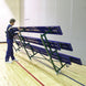 JayPro Sports Bleacher - 27 ft. (3 Row - Single Foot Plank) - Tip & Roll
