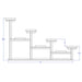 JayPro Sports Bleacher - 21 ft. (4 Row - Single Foot Plank) - Standard, Outdoor  (Powder Coated)