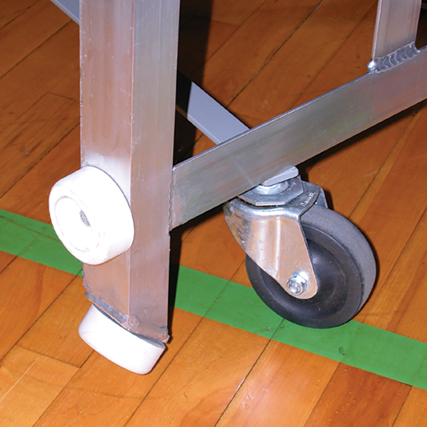 JayPro Sports Bleacher - 21 ft. (4 Row - Single Foot Plank) - Tip & Roll
