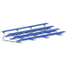 JayPro Sports Bleacher - 21 ft. (4 Row - Single Foot Plank) - Tip & Roll  (Powder Coated)