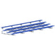 JayPro Sports Bleacher - 27 ft. (4 Row - Single Foot Plank) - Tip & Roll  (Powder Coated)