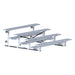 JayPro Sports Bleacher - 7-1/2 ft. (4 Row - Single Foot Plank) - Tip & Roll