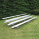 JayPro Sports Bleacher - 15 ft. (4 Row - Single Foot Plank) - All Aluminum