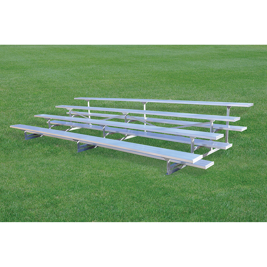 JayPro Sports Bleacher - 15 ft. (4 Row - Single Foot Plank) - Standard, Outdoor