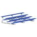 JayPro Sports Bleacher - 15 ft. (4 Row - Single Foot Plank) - Tip & Roll  (Powder Coated)